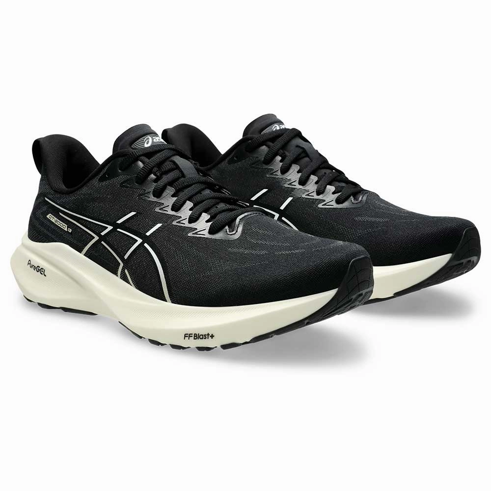 Men's GT-2000 13 Running Shoe - Black/White - Regular (D) Asics Volleyball Shoes Gel