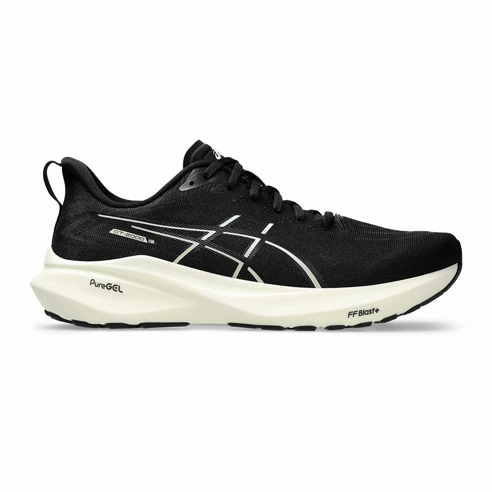 Asics Extra Wide Tennis Shoes Men's GT-2000 13 Running Shoe - Black/White - Regular (D)