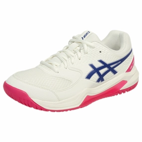 Asics Court Ff 3 Tennis Shoes Asics Women's Gel-Dedicate 8 - D Width - Cream/Dark Cobalt