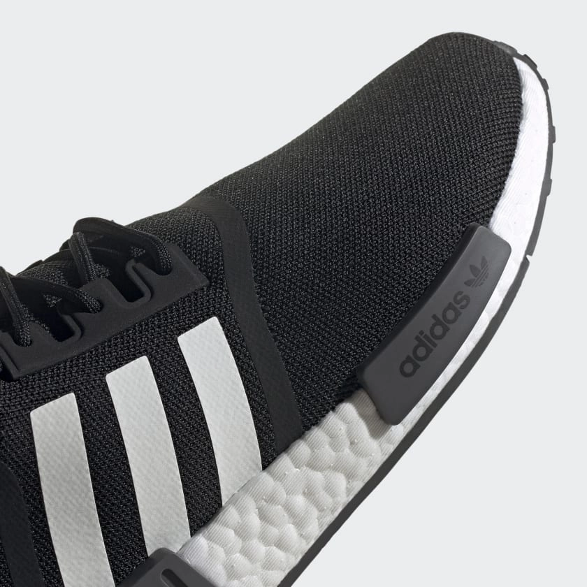 Forum Shoes Adidas Adidas NMD_R1 Men's Shoes, Core Black / Cloud White / Grey Five