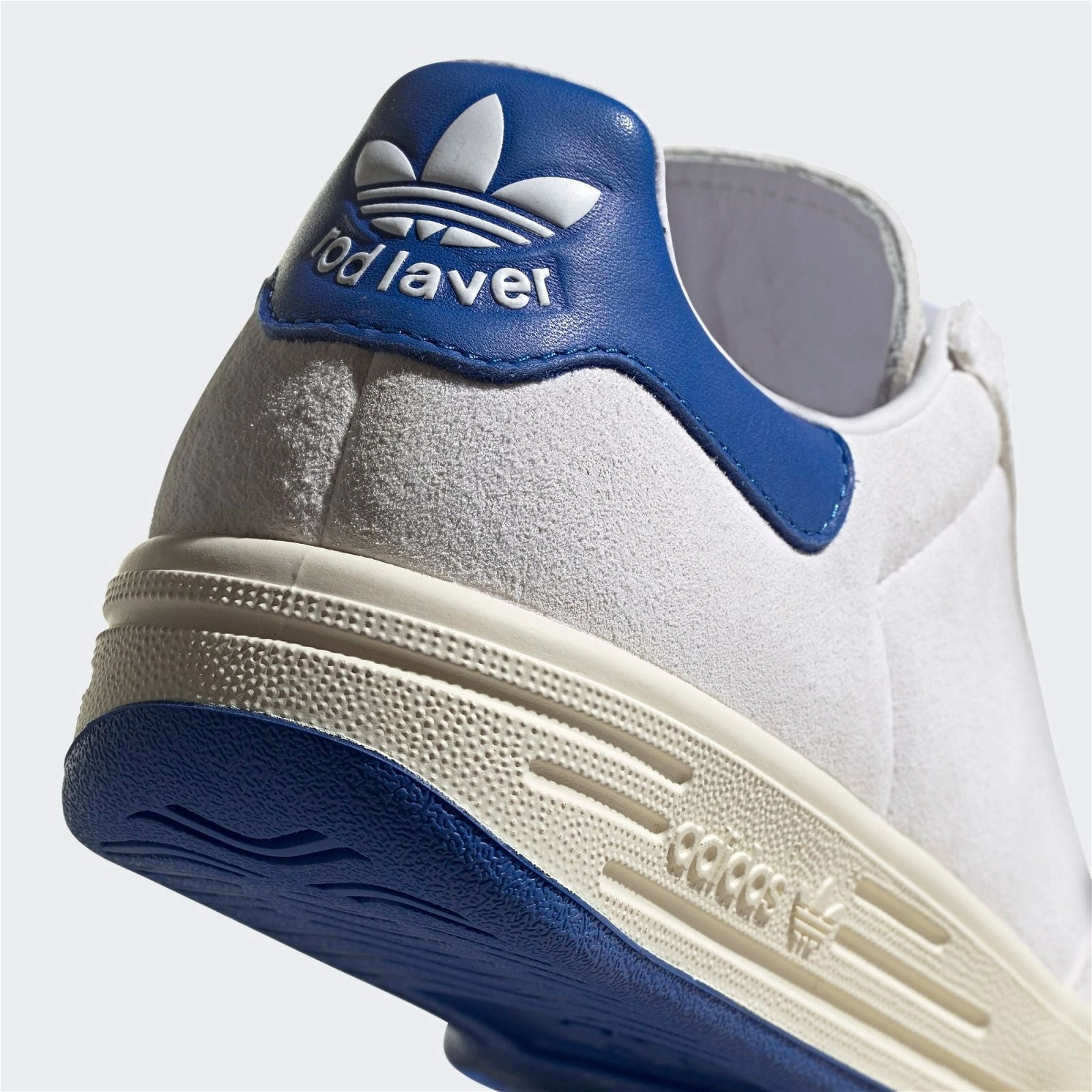 adidas Originals Rod Laver Shoes - White/Blue Shoes Without Laces Adidas