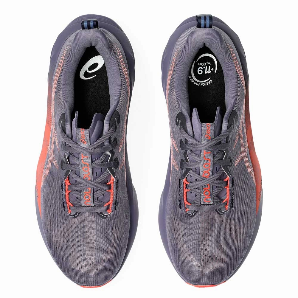 Men's Novablast 5 Running Shoe - Greyish Purple/Coral Reef - Regular (D) Asics Running Shoes 2025