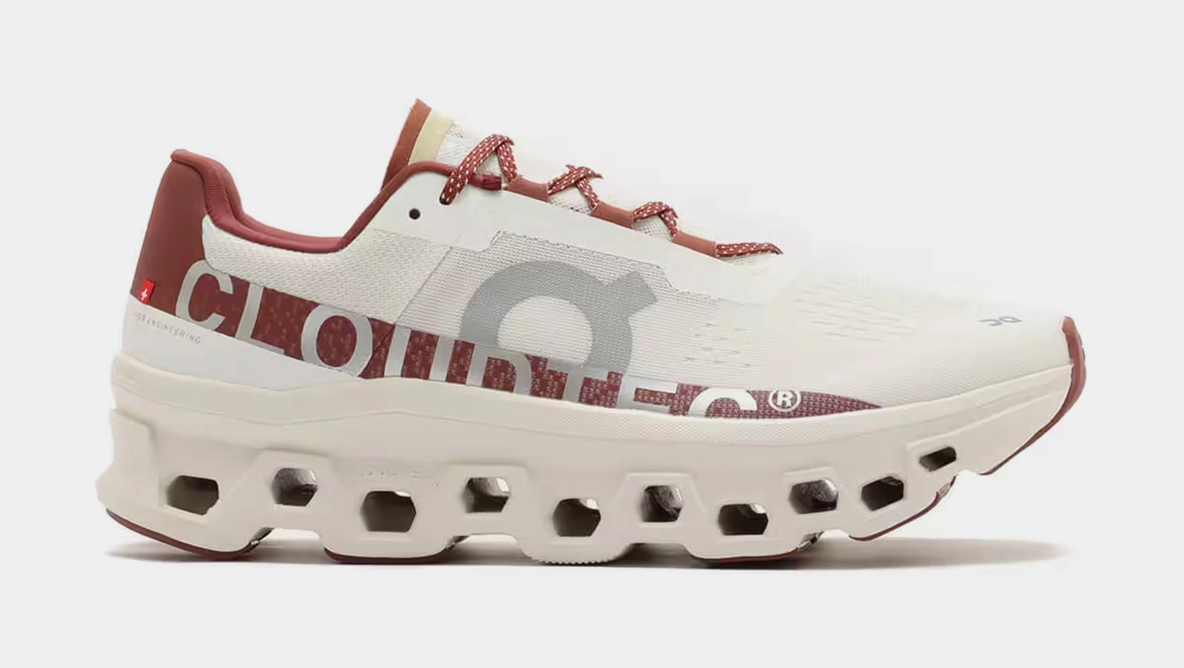 Running Shoes For Snow Cloudmonster LNY Womens Running Shoes (Ivory/Ruby)