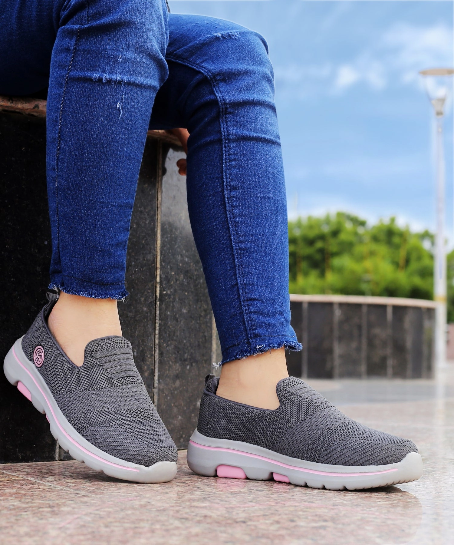 Anytime Fitness Sneakers Bacca Bucci NIMBUS Women All-Day wear Joggers Slip-on