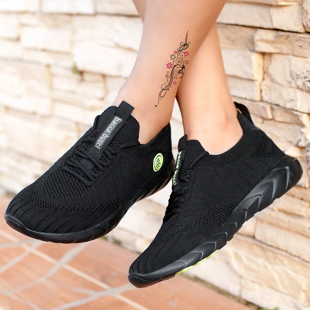 Best Beginner Running Shoe Bacca Bucci WAVE RIDER Women Running Shoes | Black Casual Gym Shoes for Women