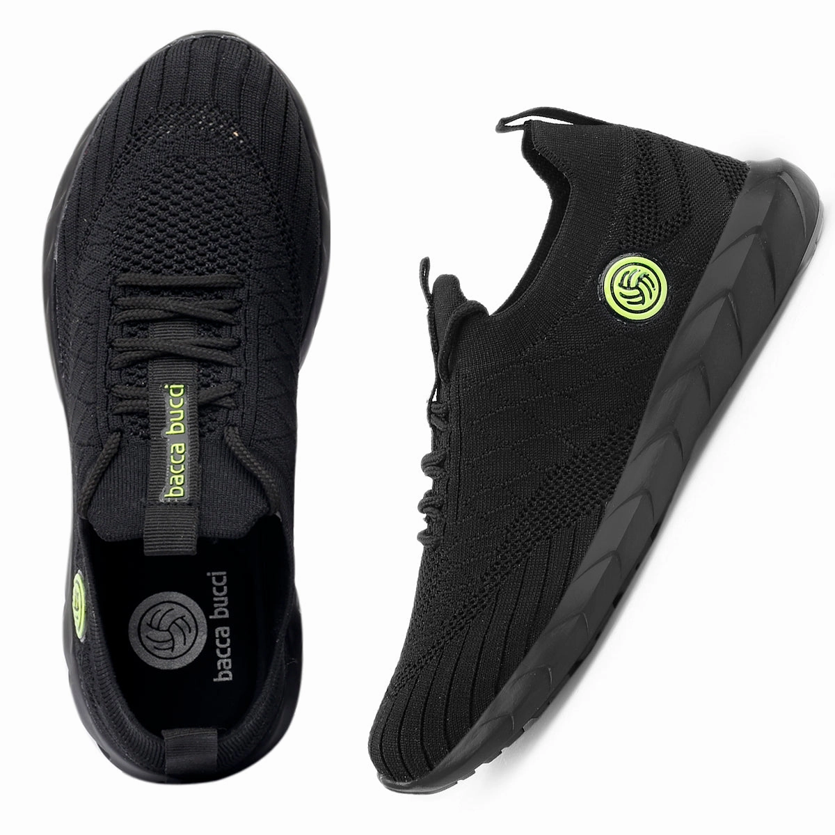 Bacca Bucci WAVE RIDER Women Running Shoes | Black Casual Gym Shoes for Women Running And Walking Shoes