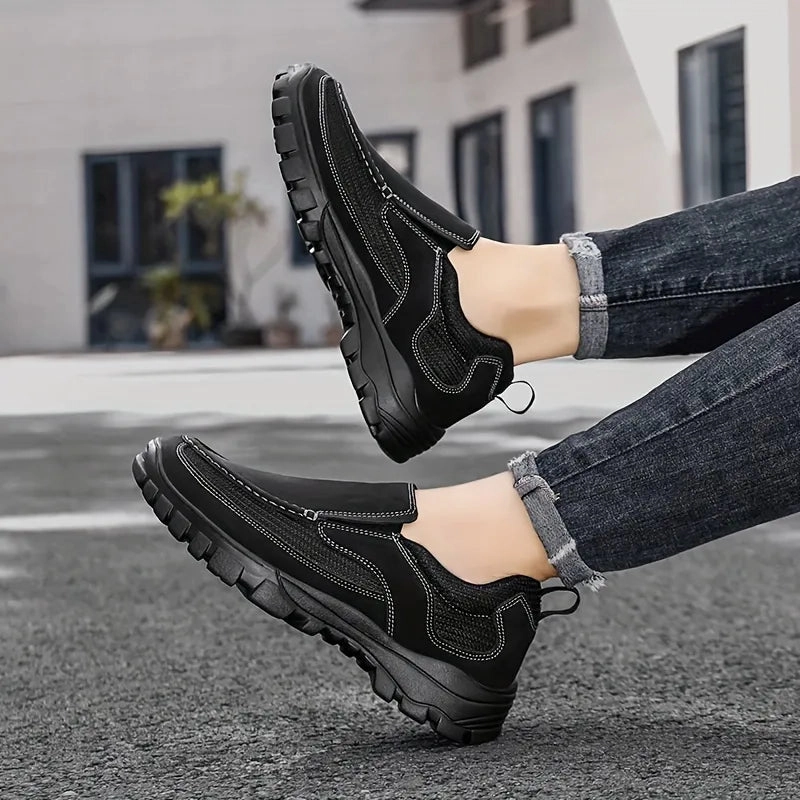 Feet Hurt After Wearing Flat Shoes Last Day 50% OFFMen's Lightweight Breathable Casual Orthopedic Slip-On Walking Shoes