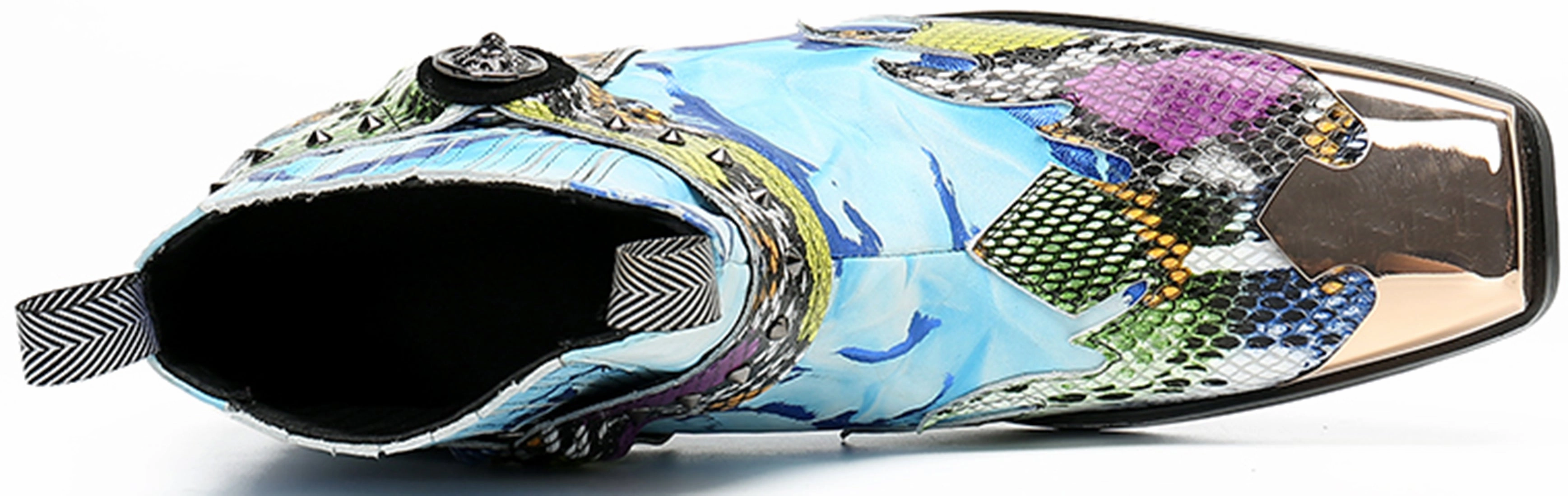 Men's Metal Square Toe Buckle Western Boots Cowboy Boots Dallas Tx