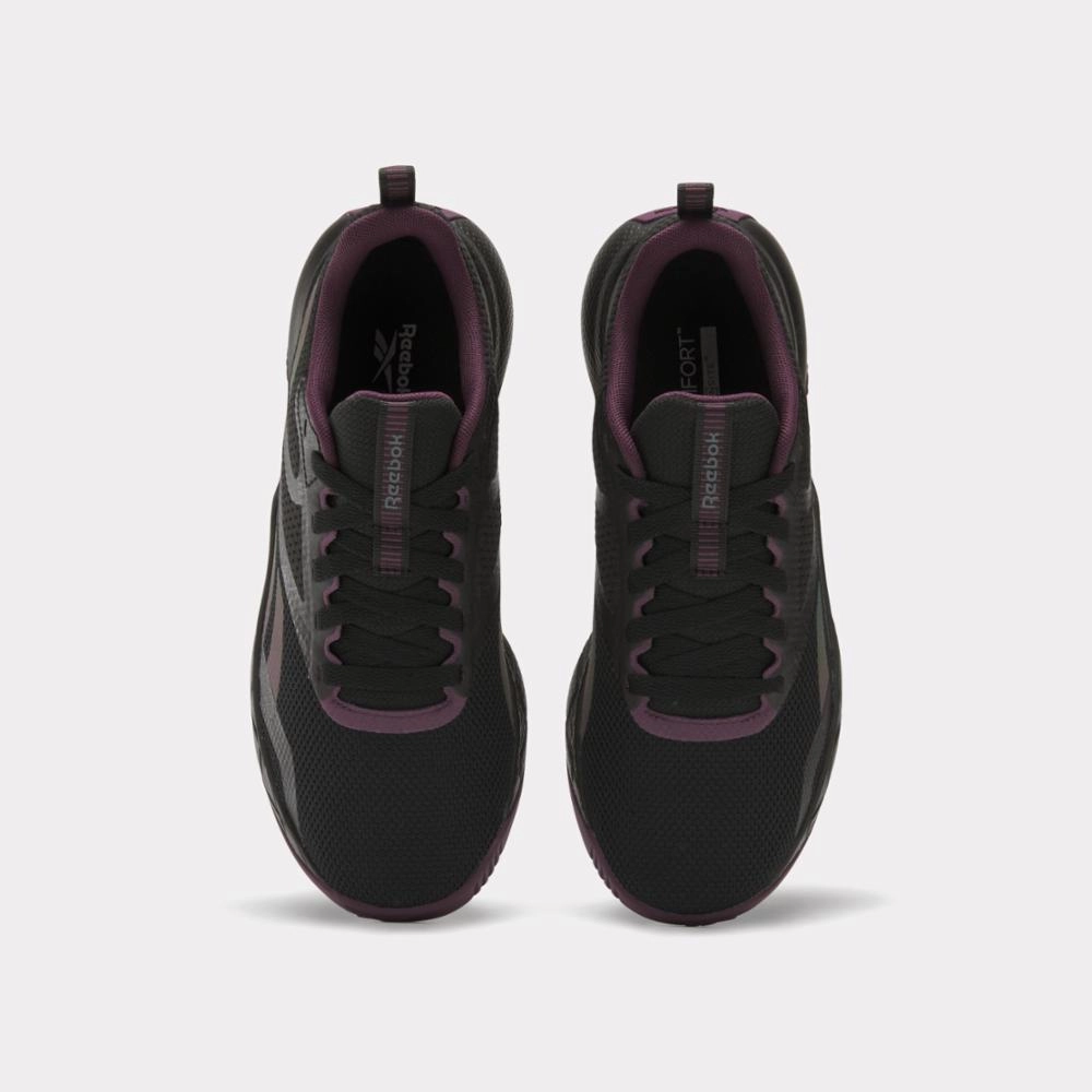 Reebok Footwear Women NFX Training Shoes BLACK/MIDNIGHT PLUM/FOOTWEAR W Cross Training Shoes Good For Running