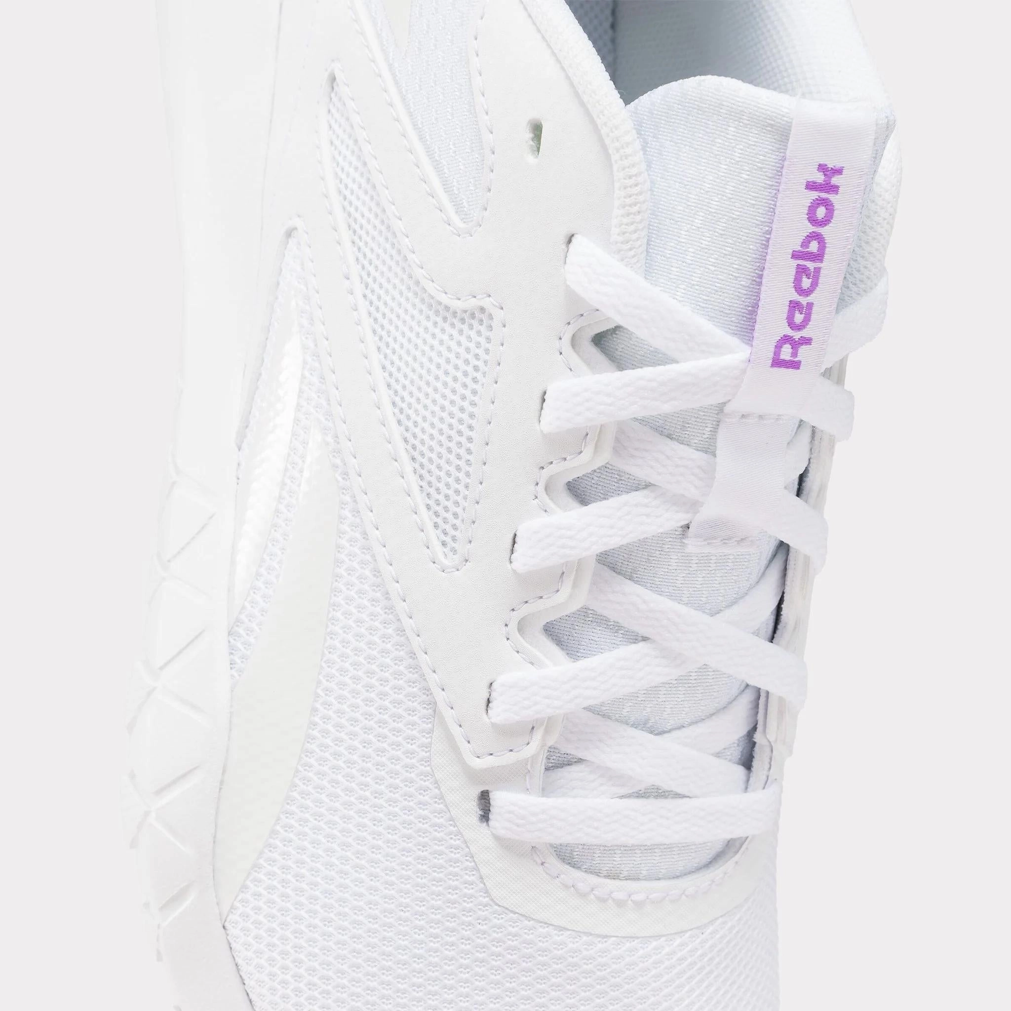 Reebok Footwear Women Flexagon Energy TR 4 Shoes FOOTWEAR WHITE/DIGITAL PURPLE Neutral Cross Training Shoe