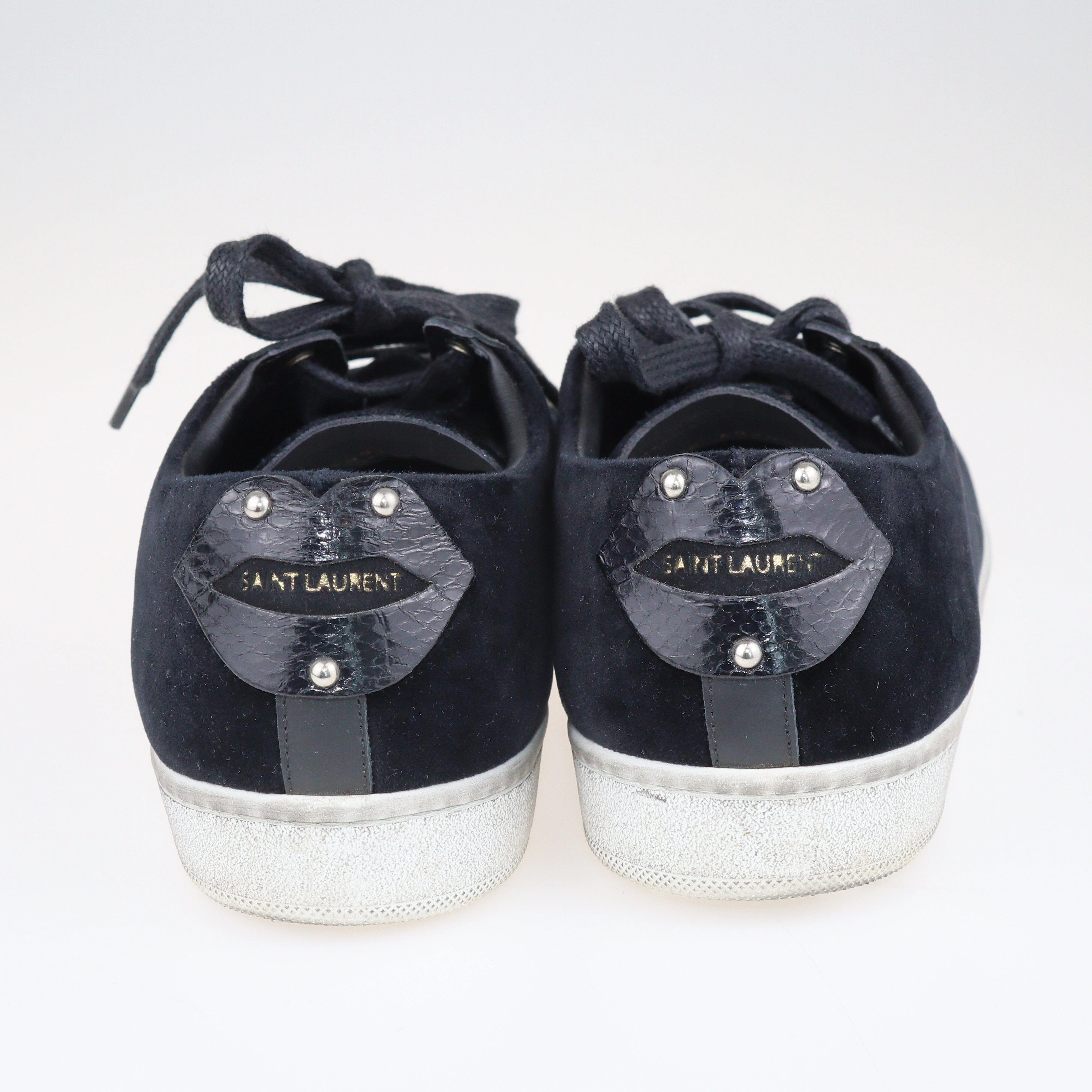 Marcus Sneakers Black Signature Court Lips Low Top Sneakers