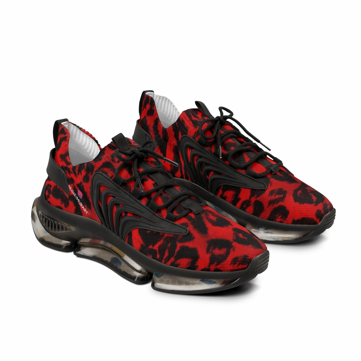 Red Leopard Men's Shoes, Best Comfy Animal Print Men's Mesh Sports Sneakers Shoes (US Size: 5-12) Outfits To Wear With Knee High Boots