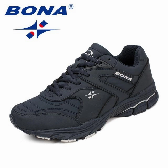 BONA New Classics Style Men Running Shoes Lace Up Men Athletic Shoes Outdoor Jogging Sneakers Comfortable Light Free Shipping Best All Round Running Shoes