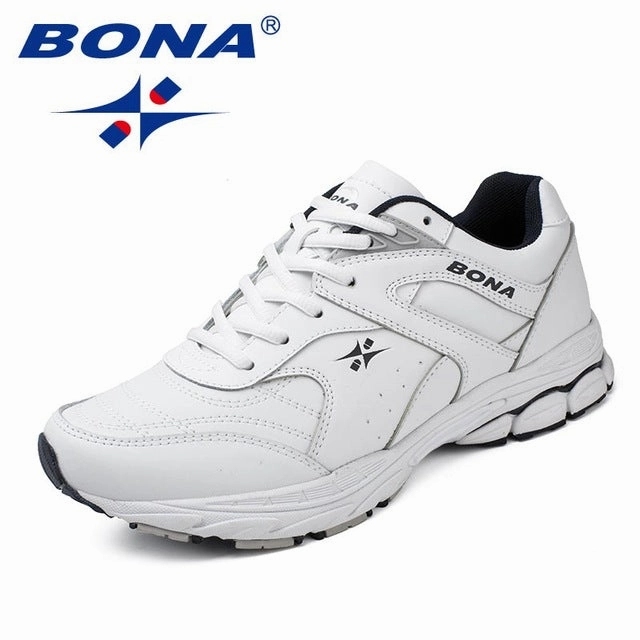 BONA New Classics Style Men Running Shoes Lace Up Men Athletic Shoes Outdoor Jogging Sneakers Comfortable Light Free Shipping Wear Running Shoes Everyday