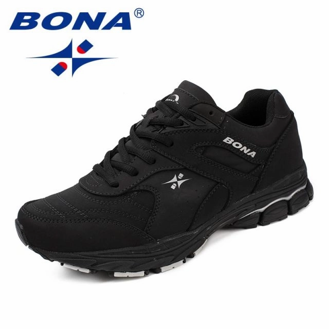 Best Running Shoes For Fartlek BONA New Classics Style Men Running Shoes Lace Up Men Athletic Shoes Outdoor Jogging Sneakers Comfortable Light Free Shipping