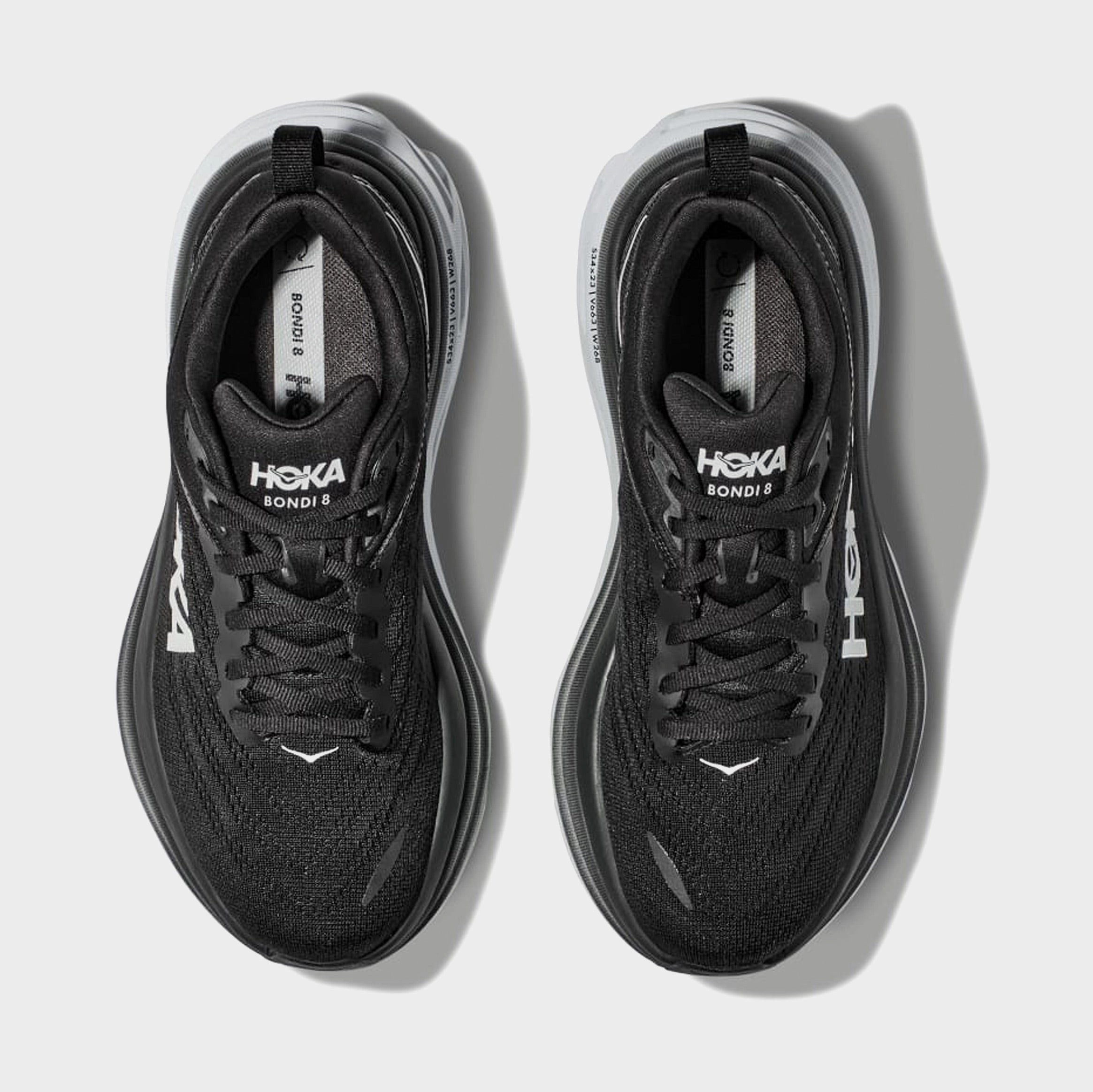 Bondi 8 Black White Mens Running Shoes (Black/White) Discounted Shoes