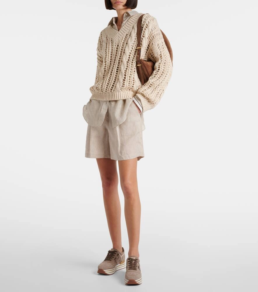 Air Jordan 4 Retro Sneakers Hogan Midi leather platform sneakers