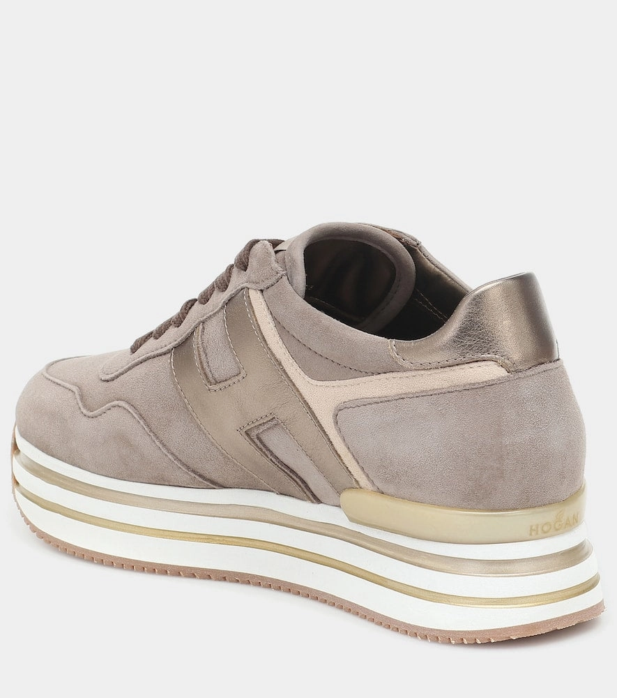 Best Support Sneakers For Walking Hogan Midi leather platform sneakers