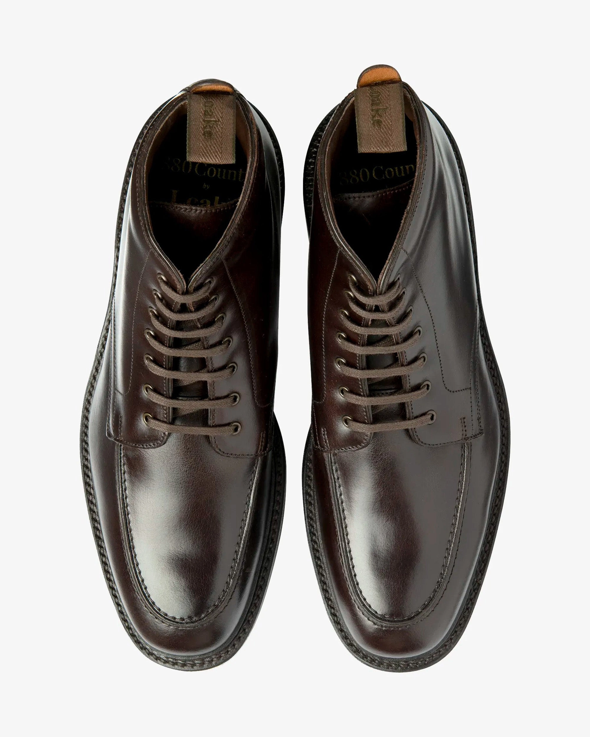 Loake 1880 Country Gisbourne Boots - Dark Brown Waxy Laidback London Boots