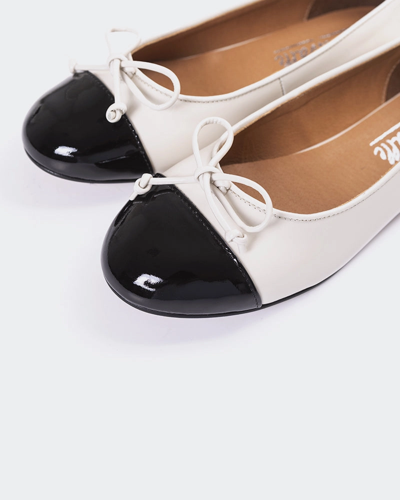 Workout Shoes Flat Feet Bory Off White Patent