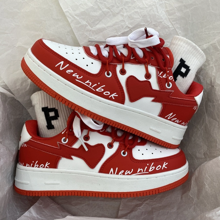 Mermaid Flat Shoes Brand Lace Up Fashion Sneakers Women Zapatillas Mujer Light Flat Shoes Couple Outdoor Running Shoes For Women Vulcanized Shoes