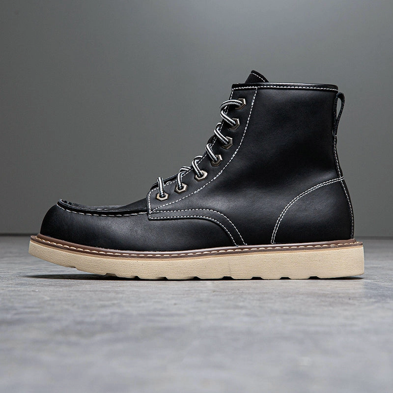 Brave Shoes Mens Boots Motorcycle Casual Boots For Men Waterproof Chukka Boots Mens Steroid Boots