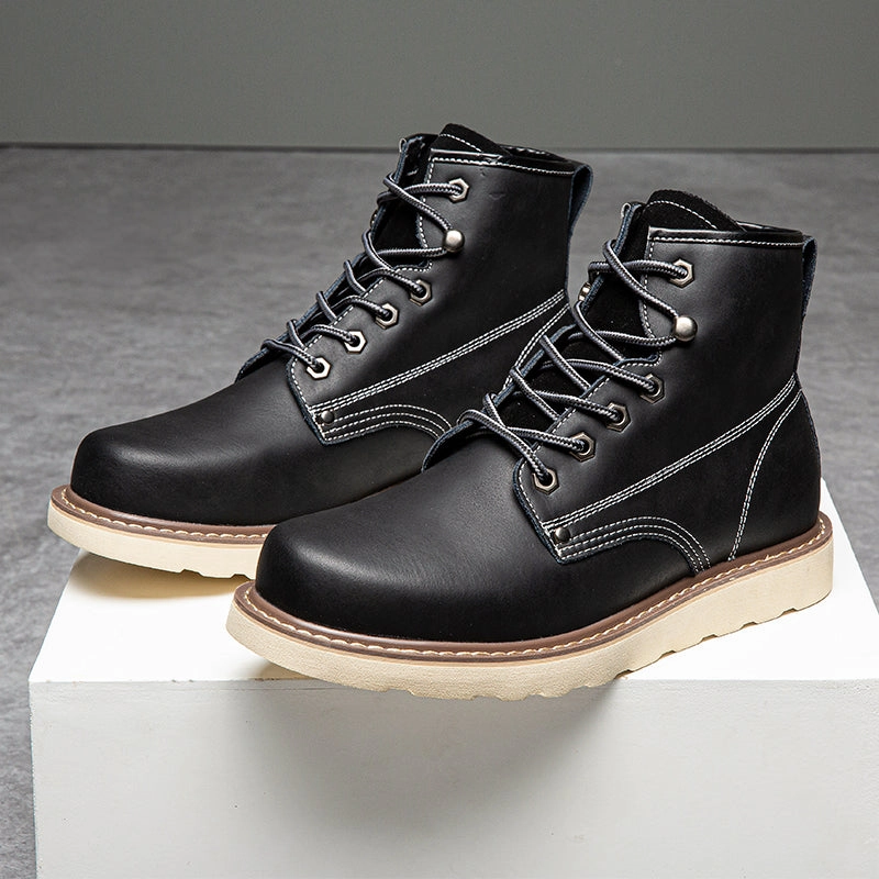 Brave Shoes Mens Boots Motorcycle Casual Boots For Men Waterproof Chukka Boots Mens