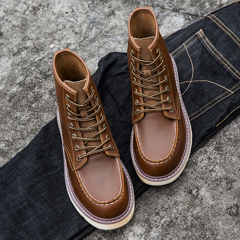 Brave Shoes Mens Boots Motorcycle Casual Boots For Men Waterproof Chukka Boots Mens Aldo Knee Boots