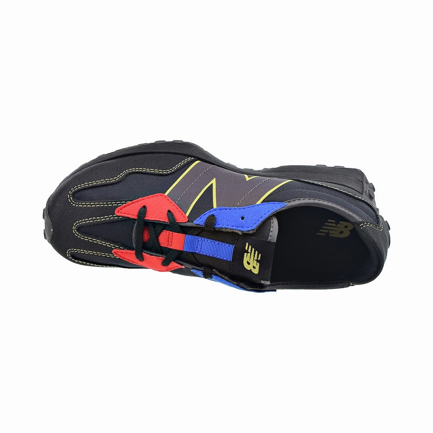 New Balance 327 Big Kids' Shoes Black-Blue-Red New Balance Mens White Sneakers
