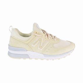 New Balance 574 Sport Lifestyle Women's Shoes Yellow/White New Balance Wroavv2