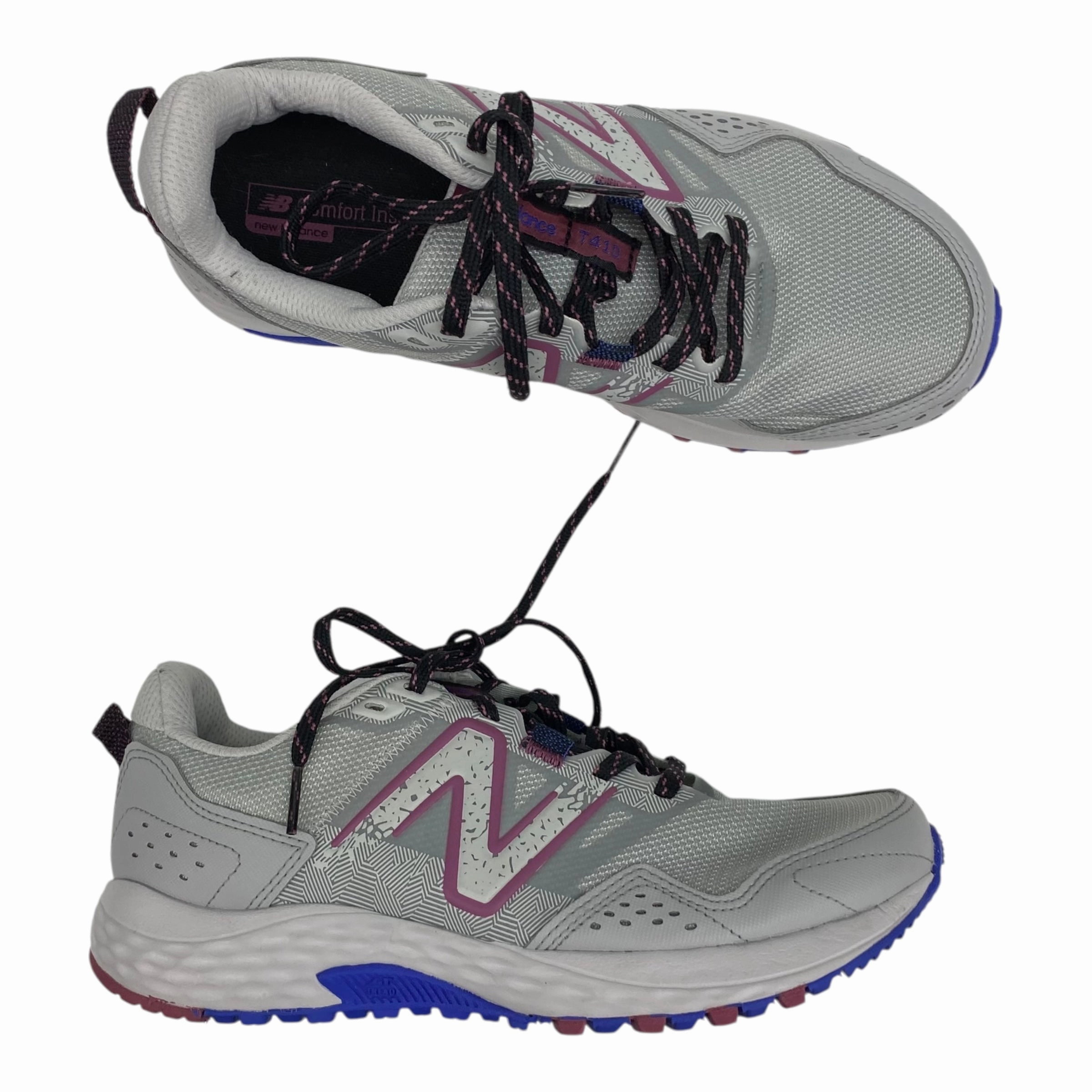 New Balance 550 Men's White Shoes Athletic By New Balance In Grey & Purple, Size:9