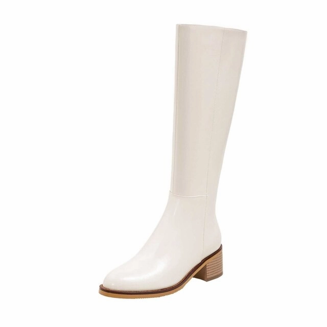 USS Shoes Dewey Women's Square Heel Boots Slip On Waterproof Boots