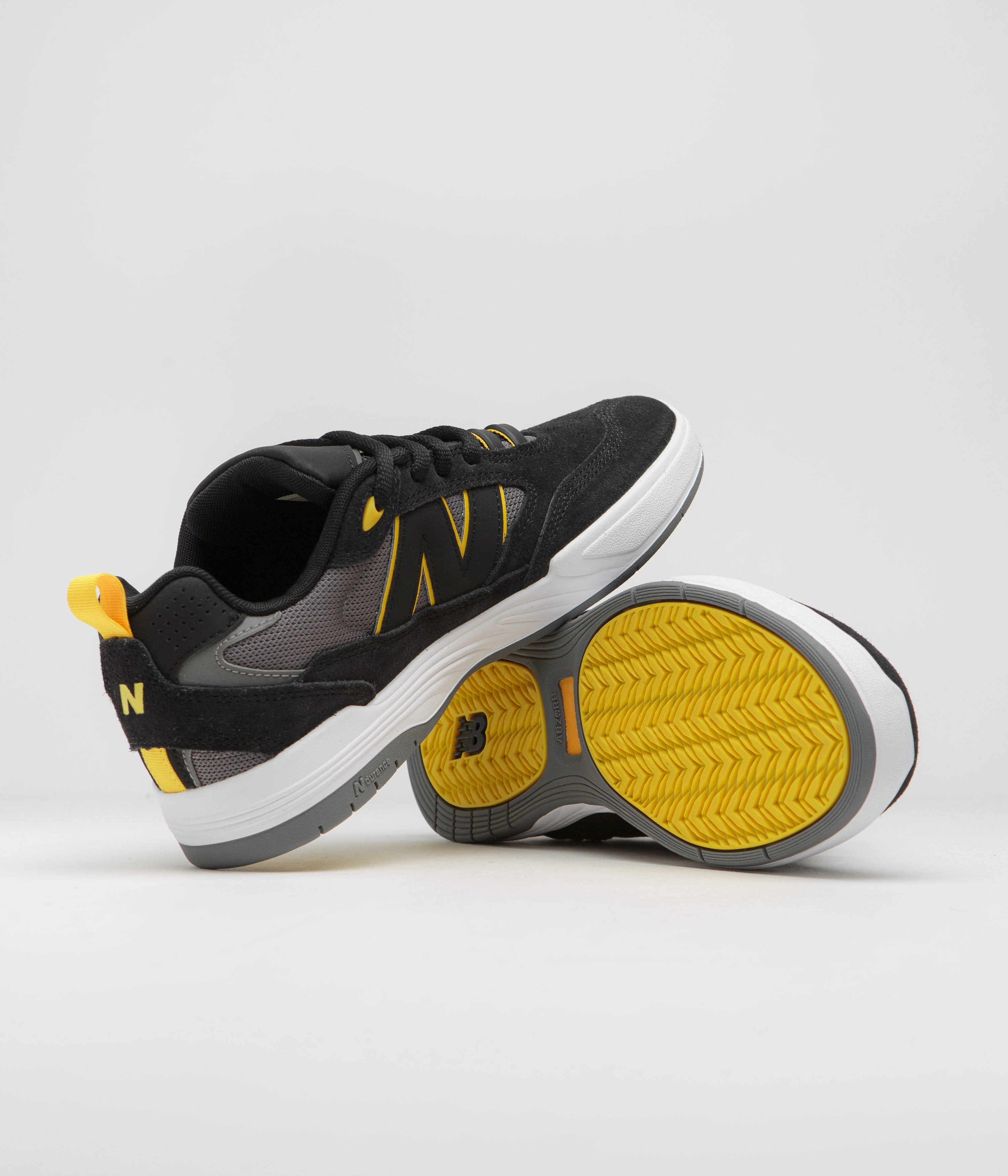 New Balance 574 Youth New Balance Numeric 808 Tiago Lemos Shoes - Black / Grey / White