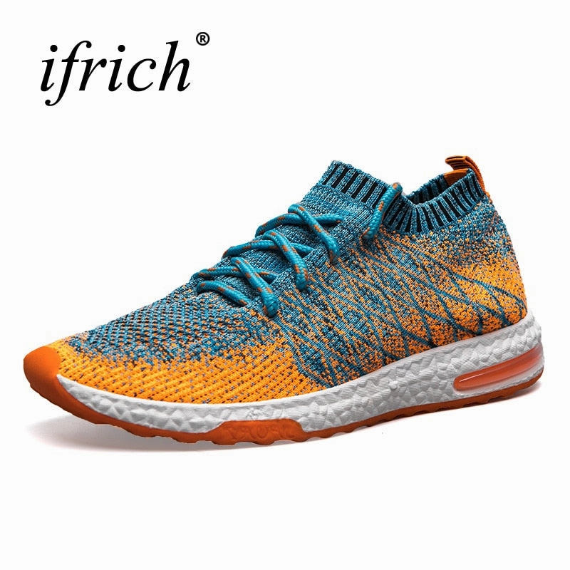 Best Running Shoes For Forefoot Runners Running Shoes Men Trainers Breathable Men Gym Shoes 2019 Summer Boys Athletic Shoes Gray/Orange Mens Designer Sneakers