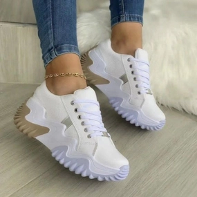 8053 5-eye Platform Casual Shoe Breathable Vulcanized Women  Shoes Casual Platform Sneakers