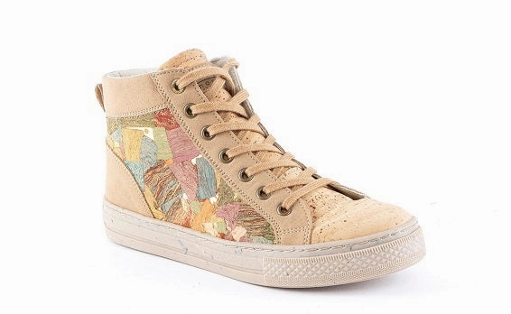 Cork Sneakers CT High Top Marble | Made in Portugal | Vegan Cheetah Sneakers