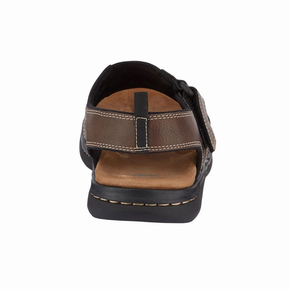 Briar Men's Outdoor Sporty Sandals Casual Black Leather Shoes