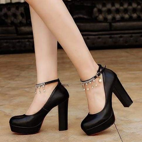 Bridal Shoes Super High Heels String Bead Ankle Strap High Heels Anal