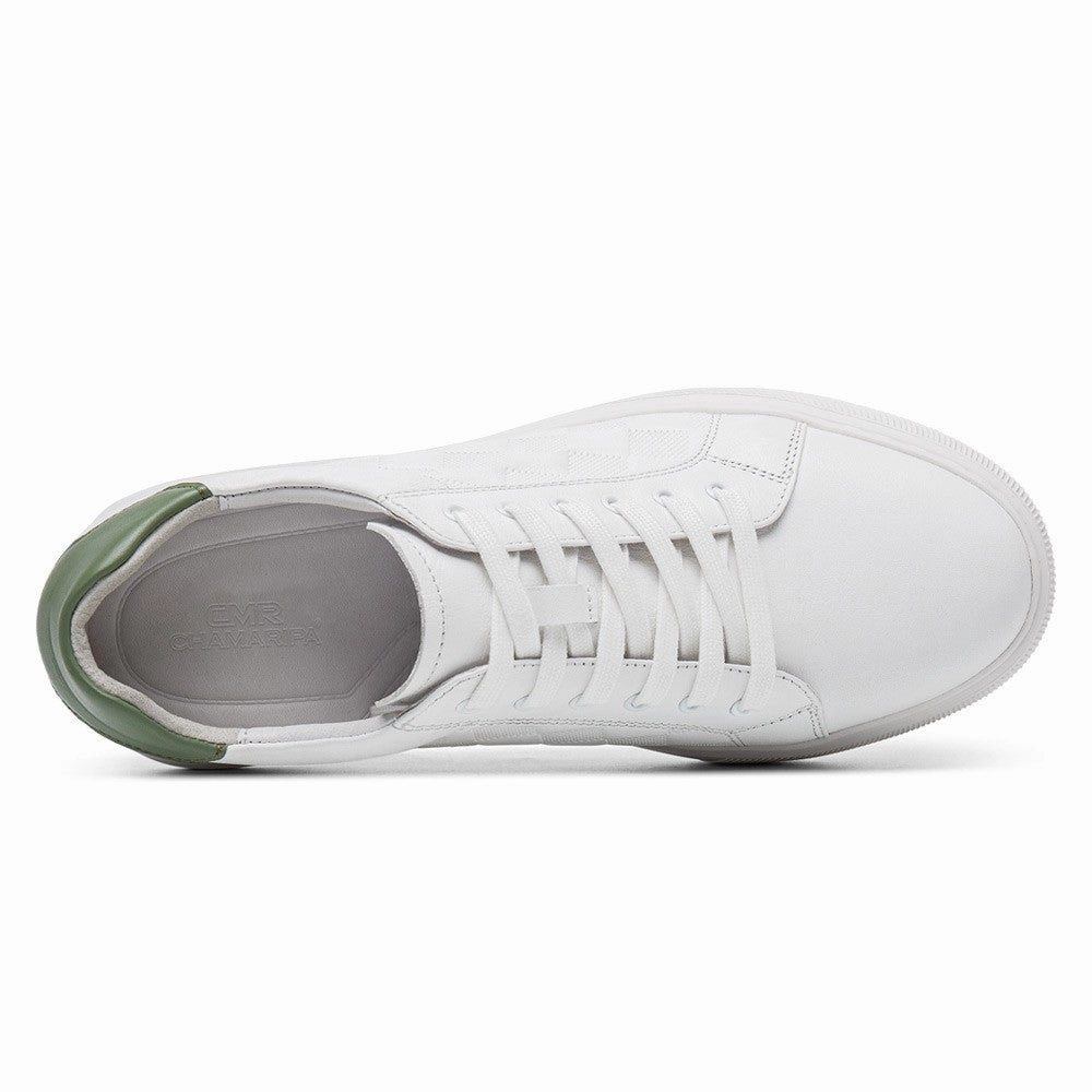 Childrens Sneakers 7 CM/2.76 Inches CMR CHAMARIPA  Height Boost White Casual Sneakers