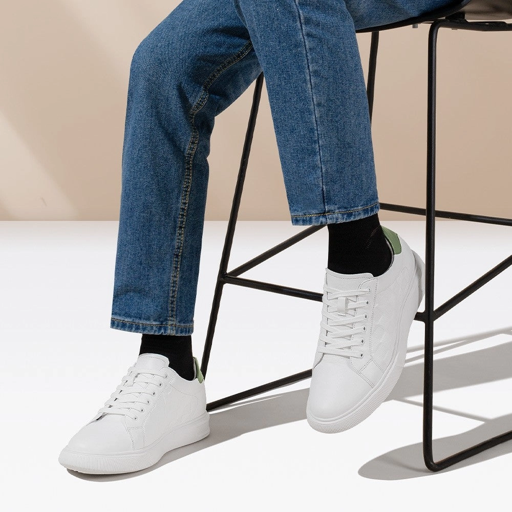 Sell Sneakers Near Me 7 CM/2.76 Inches CMR CHAMARIPA  Height Boost White Casual Sneakers