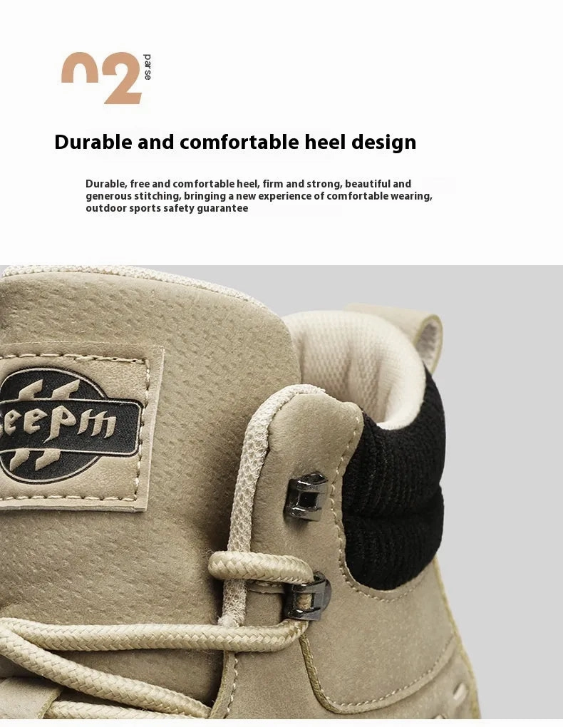 British Style Retro Trendy Workwear Thick-soled Non-slip Wear-resistant High-top Martin Boots Dr Boots Platform