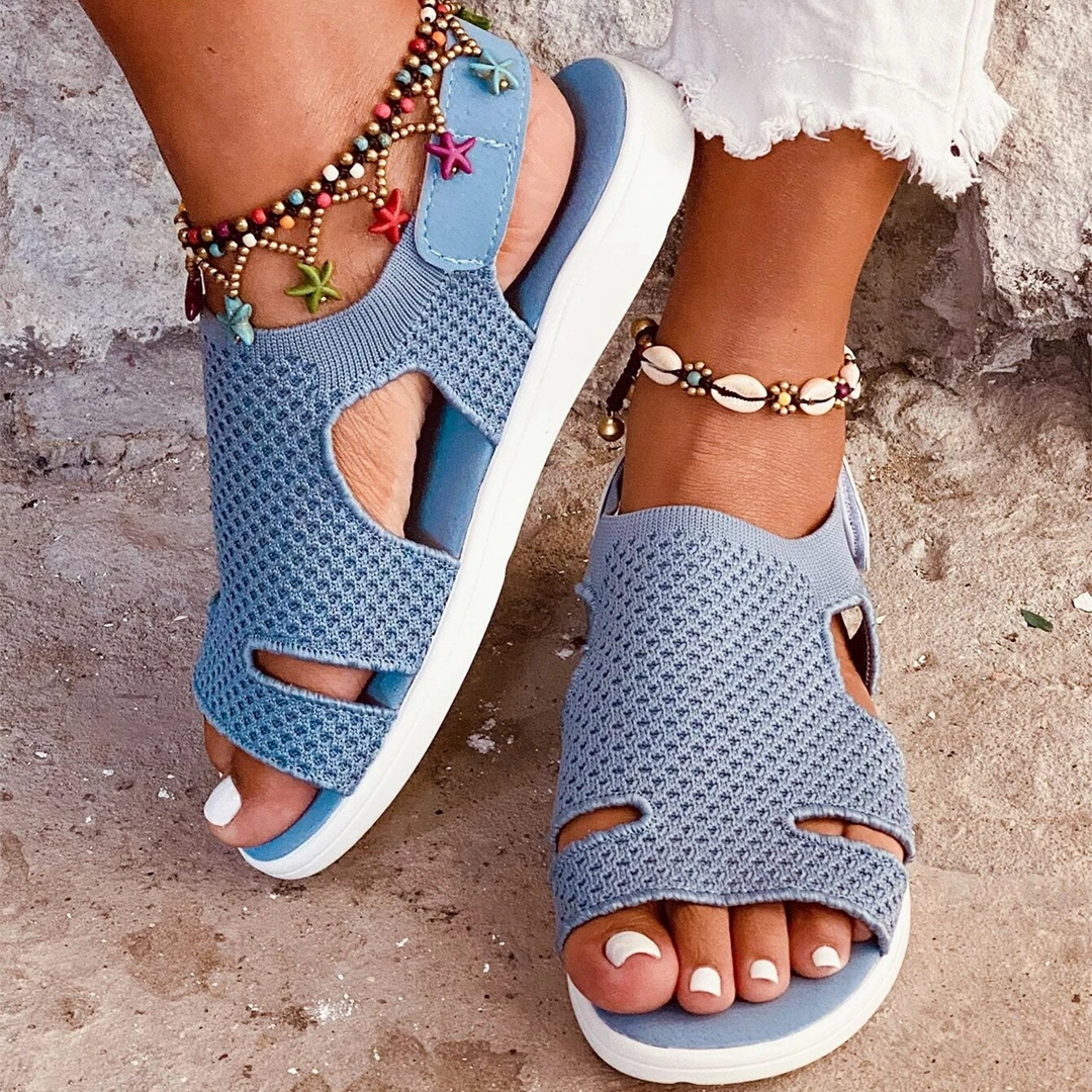 Comfyfleek Arch Support Wide Width Sport Flat Sandals Kg Sandals