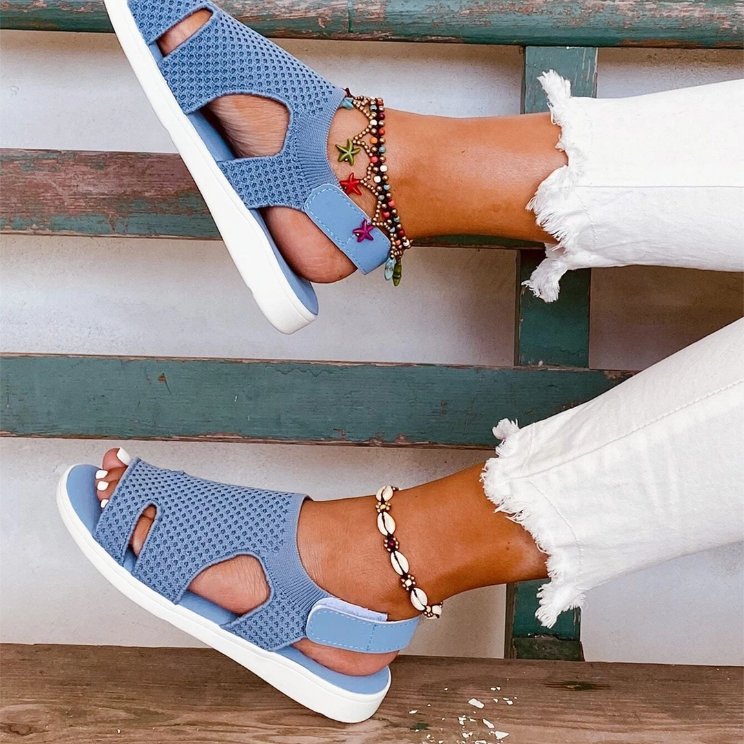 Comfyfleek Arch Support Wide Width Sport Flat Sandals