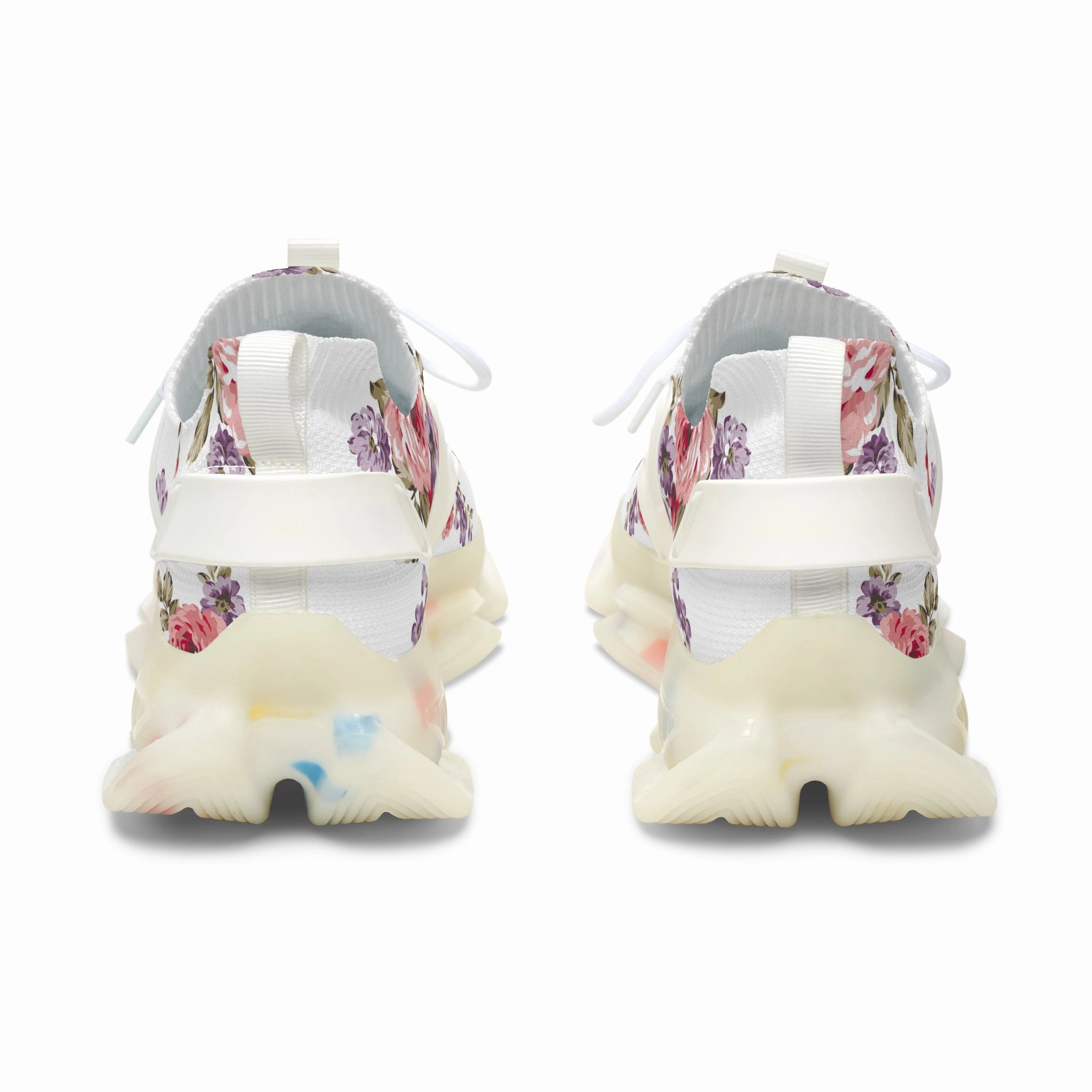 Stinky Sneakers Baking Soda Floral Women&#039;s Mesh Sneakers - Stylish Athletic Footwear for Spring & Summer