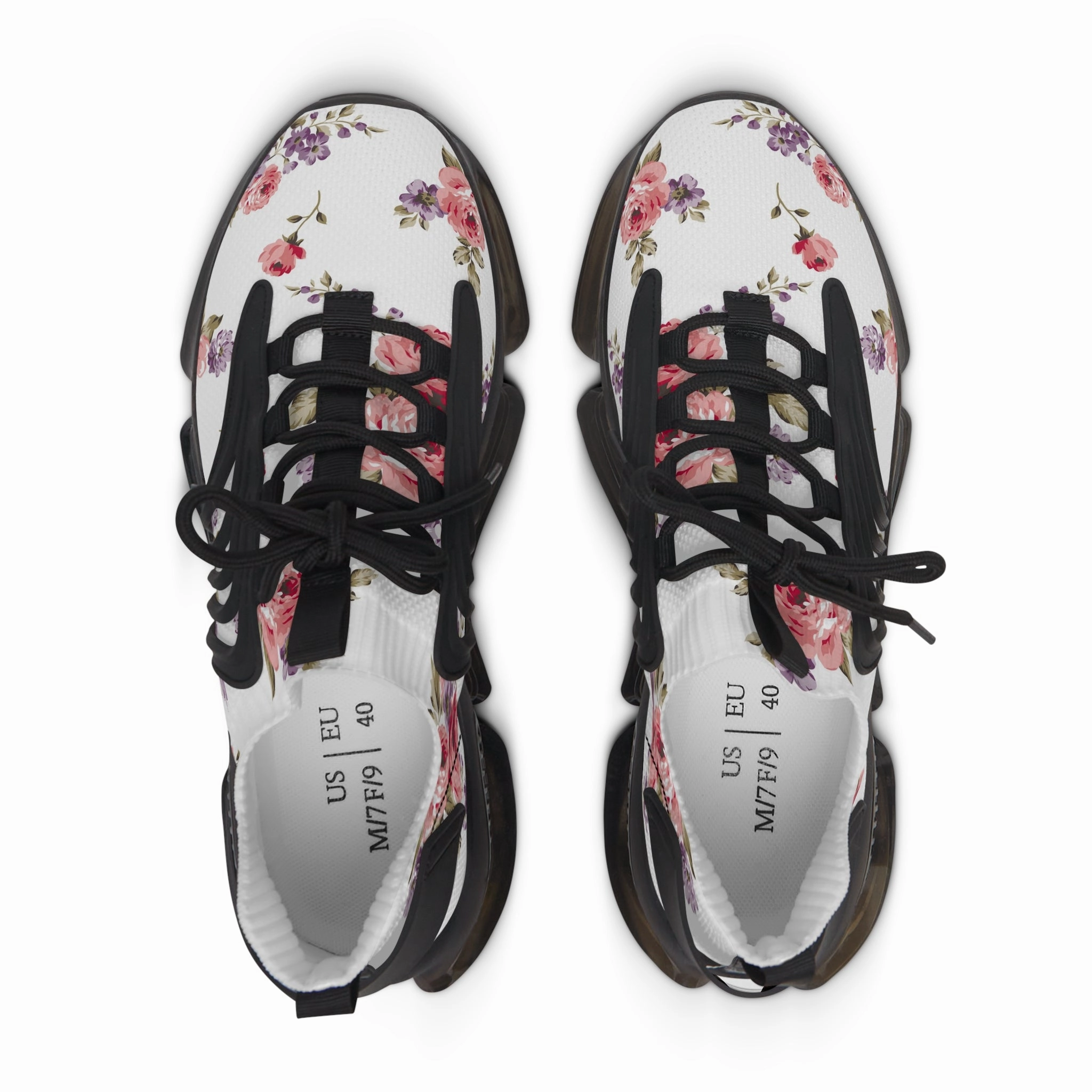 Floral Women&#039;s Mesh Sneakers - Stylish Athletic Footwear for Spring & Summer Sneakers Extra Wide