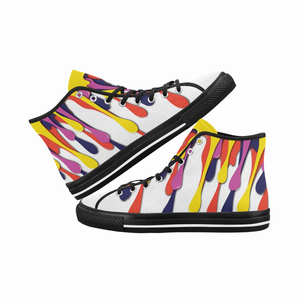 Buy Women's Paint Splatter Print Canvas High Top Shoes at TFS High Heel Dunks