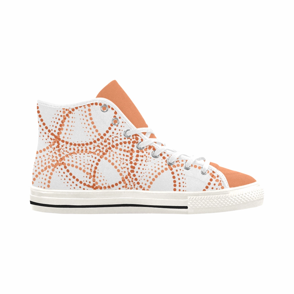 Heels Wide Width Buy Women's Polka  Print Canvas High Top Shoes at TFS