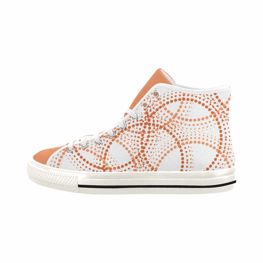 Biggest High Heel Shoes Buy Women's Polka  Print Canvas High Top Shoes at TFS