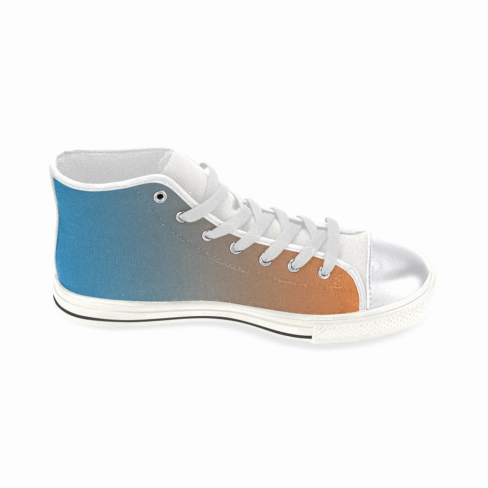 Buy Women's Tiger Orange Solids Print Canvas High Top Shoes at TFS High Heels Pinterest