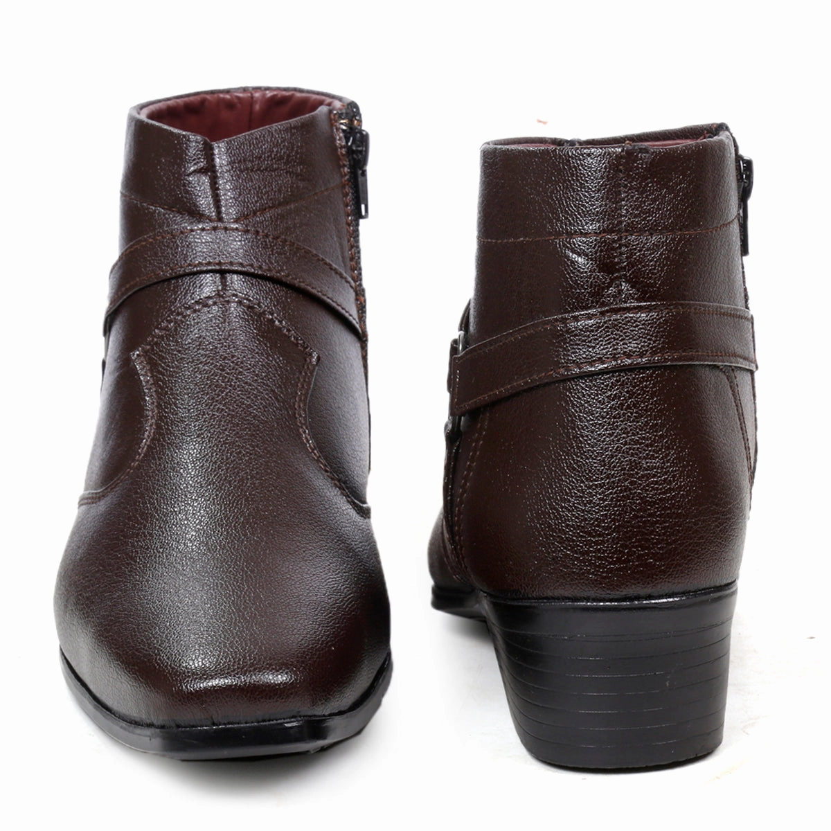 Botega Boots BXXY Formal Zipper and Buckle Boots for Men